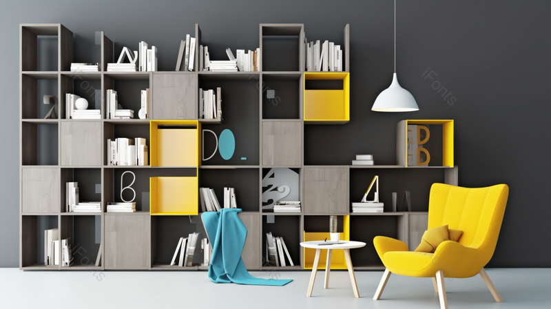 现代简约风欧式书房空间室内建筑格局家具效果图,高清,摄影图,摄影图片,图片大全,摄影图免费下载